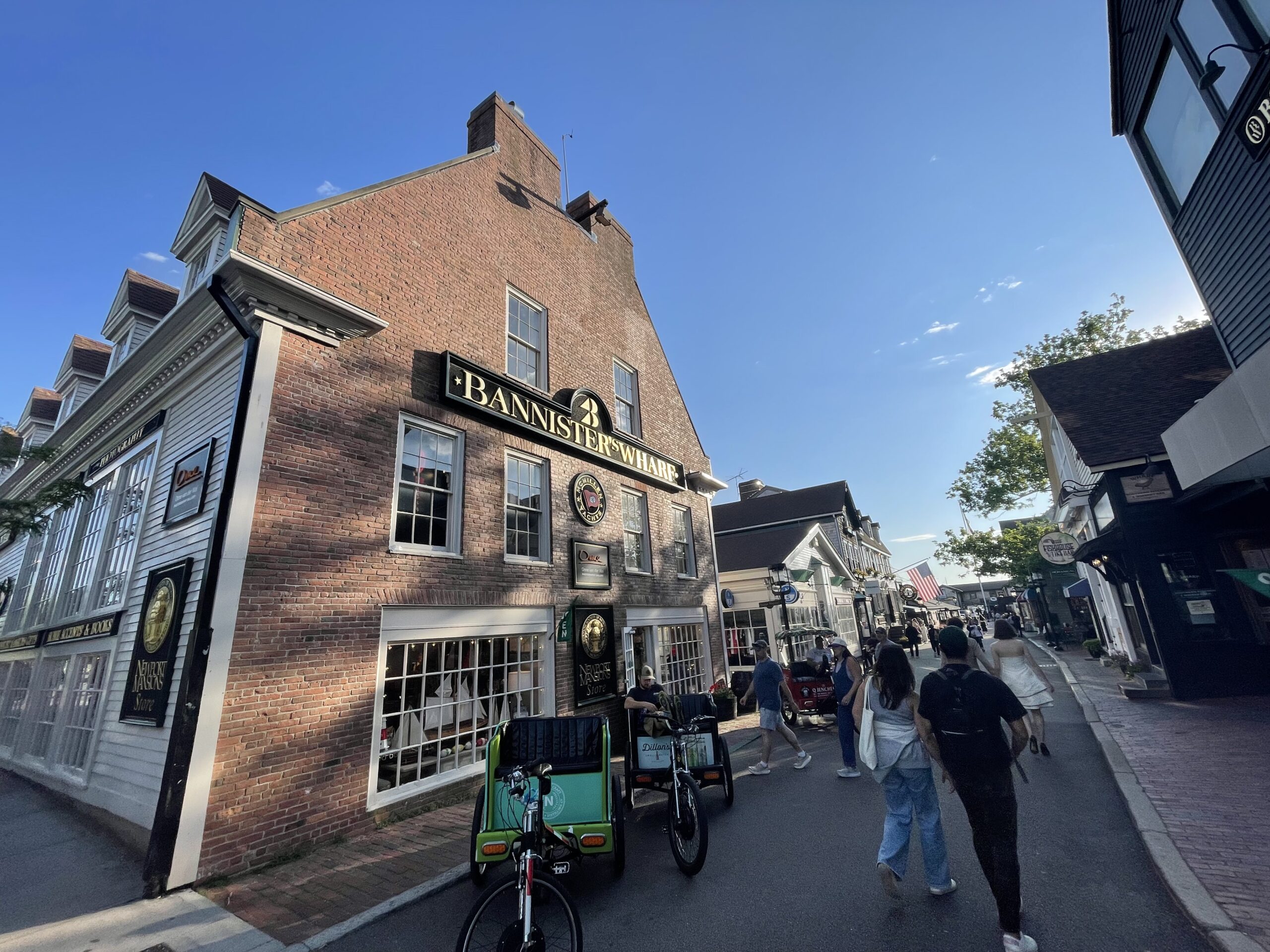 newport downtown bannisters wharf bowens wharf newport rhode island